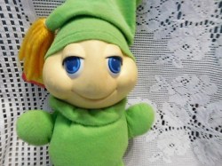 glo worm green face